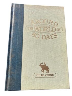 Vintage Hardcover Around the World in 80 Days, Jules Verne, Readers Digest 1988